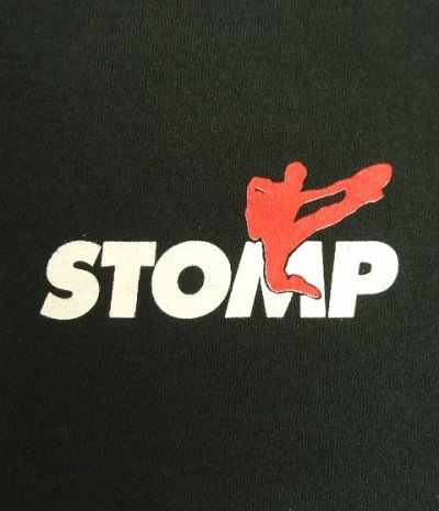 画像3: 90'S STOMP シングルステッチ 両面プリント 半袖 Tシャツ ブラック USA製 (VINTAGE)