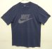 画像1: 80'S NIKE 紺タグ シングルステッチ 半袖 Tシャツ ネイビー USA製 (VINTAGE) (1)