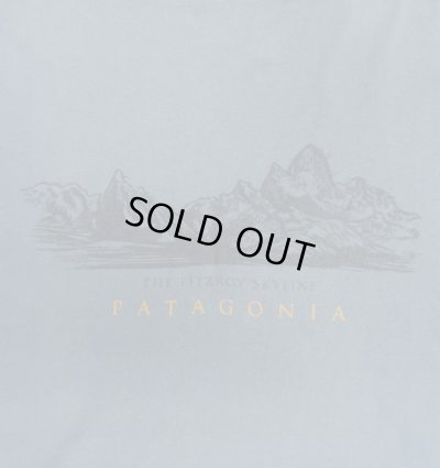 画像2: 90'S PATAGONIA "THE FITZROY SKYLINE" 黒タグ 両面プリント 半袖 Tシャツ ブルー USA製 (VINTAGE)