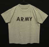 アメリカ軍 US ARMY シングルステッチ 半袖 Tシャツ ヘザーグレー (VINTAGE)