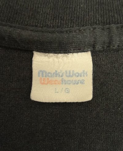 画像2: 90'S MARK'S WORK WAREHOUSE シングルステッチ 袖リブ付き ポケット付き Tシャツ ブラック カナダ製 (VINTAGE)