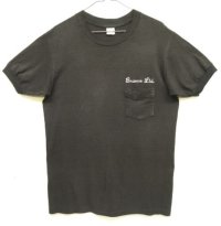 90'S MARK'S WORK WAREHOUSE シングルステッチ 袖リブ付き ポケット付き Tシャツ ブラック カナダ製 (VINTAGE)