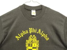 他の写真1: 80'S VELVA SHEEN "ALPHA PHI ALPHA" シングルステッチ 半袖 Tシャツ ブラック USA製 (VINTAGE)