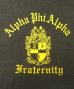 画像3: 80'S VELVA SHEEN "ALPHA PHI ALPHA" シングルステッチ 半袖 Tシャツ ブラック USA製 (VINTAGE) (3)