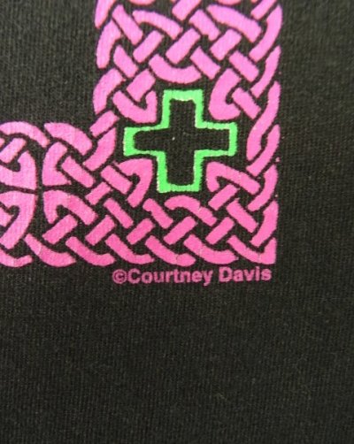 画像4: 90'S FASHION VICTIM "COURTNEY DAVIS" 半袖 Tシャツ ブラック USA製 (VINTAGE)