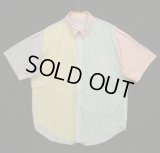 90'S BROOKS BROTHERS "FUN SHIRT" ポプリン 半袖 BDシャツ クレイジーストライプ USA製 (VINTAGE)