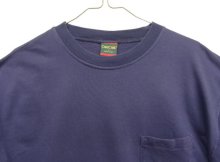 他の写真1: 90'S CROSS CREEK コットン100% シングルステッチ ポケット付き 半袖 Tシャツ ネイビー USA製 (VINTAGE)