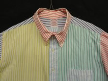 他の写真1: 90'S BROOKS BROTHERS "FUN SHIRT" ポプリン 半袖 BDシャツ クレイジーストライプ USA製 (VINTAGE)