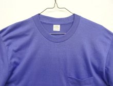 他の写真1: 90'S 5050 コットン/ポリ シングルステッチ 耳付きポケット 半袖 Tシャツ ブルー USA製 (DEADSTOCK)