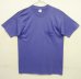 画像1: 90'S 5050 コットン/ポリ シングルステッチ 耳付きポケット 半袖 Tシャツ ブルー USA製 (DEADSTOCK) (1)