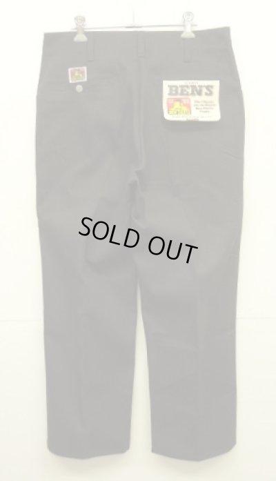 画像1: 90'S BEN DAVIS "FRISCO PANTS" フリスコパンツ ブラック W33 USA製 (DEADSTOCK)