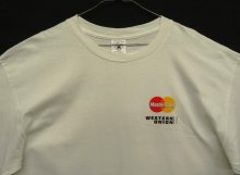 他の写真1: 90'S MASTER CARD & WESTERN UNION 両面プリント 半袖 Tシャツ ホワイト (VINTAGE)