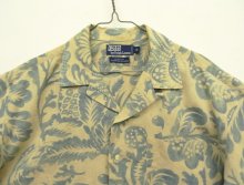 他の写真1: 90'S RALPH LAUREN "CLAYTON" リネン/コットン 半袖 オープンカラーシャツ フローラル柄 (VINTAGE)