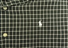 他の写真2: 90'S RALPH LAUREN "CALDWELL" コットン 半袖 オープンカラーシャツ ブラック/ホワイト グラフチェック (VINTAGE)