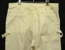 他の写真3: 70'S DICKIES 黒タグ チビタグ ペインターパンツ ホワイト TALONアルミジップ W34L32 USA製 (VINTAGE)