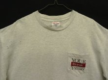 他の写真1: 90'S BASIC CIGARETTES "YOUR BASIC T-SHIRT" シングルステッチ ポケット付き Tシャツ アッシュグレー USA製 (VINTAGE)