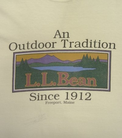 画像3: 90'S LL Bean "HARBORSIDE GRAPHICS" シングルステッチ 半袖 Tシャツ ホワイト USA製 (VINTAGE)