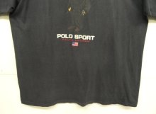 他の写真3: 90'S RALPH LAUREN "POLO SPORT" シングルステッチ 半袖 Tシャツ フェードブラック USA製 (VINTAGE)