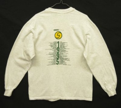 画像4: 90'S SOUND ONE NYC 両面プリント 長袖 Tシャツ アッシュグレー (VINTAGE)