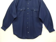 他の写真3: 90'S RALPH LAUREN レーヨン100% 長袖 シャツ ネイビー (VINTAGE)