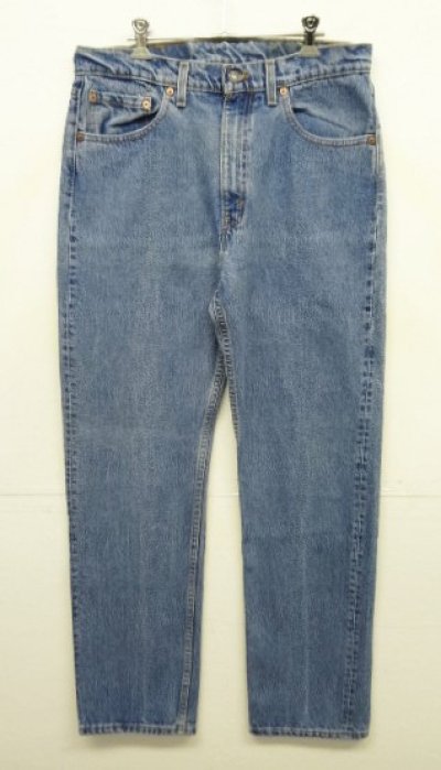 画像1: 90'S LEVIS 505 デニム インディゴ USA製 W34L32 (VINTAGE)