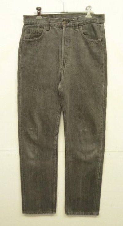 画像1: 80'S LEVIS 501 デニム 先染めブラック USA製 W30L32 (VINTAGE)