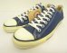 画像1: 90'S CONVERSE "ALL STAR LO" キャンバス スニーカー ネイビー USA製 (DEADSTOCK) (1)