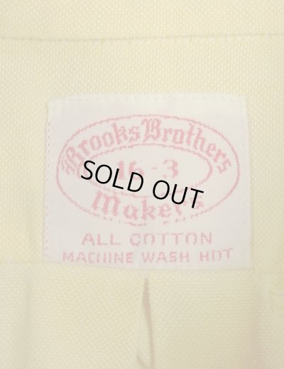 画像2: 60'S BROOKS BROTHERS "MAKERS" 6ボタン オックスフォード BDシャツ イエロー USA製 (VINTAGE)