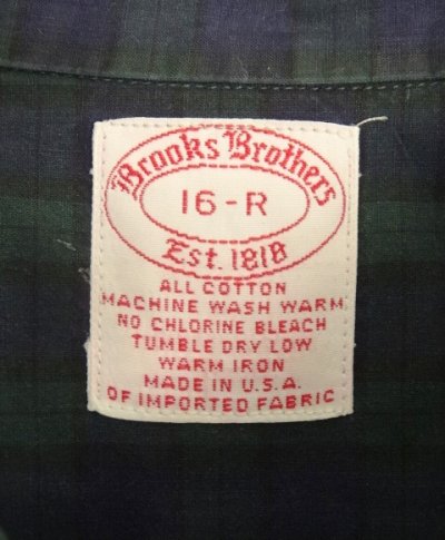 画像2: 90'S BROOKS BROTHERS ポプリン BDシャツ タータンチェック USA製 (VINTAGE)