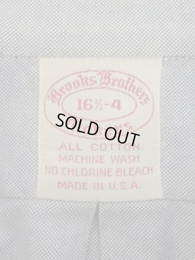 画像2: 70'S BROOKS BROTHERS "MAKERS" 6ボタン オックスフォード BDシャツ ブルー USA製 (VINTAGE)