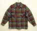 画像1: 70'S PENDLETON "BOARD SHIRT" ウール オープンカラーシャツ チェック柄 USA製 (VINTAGE) (1)