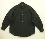 90'S RALPH LAUREN "BLAKE" ツイル 長袖 BDシャツ ブラック (VINTAGE)