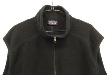 他の写真1: 00'S PATAGONIA "SYNCHILLA" 裾ロゴ フルジップ フリースベスト ブラック (VINTAGE)