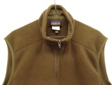 他の写真1: 00'S PATAGONIA "SYNCHILLA" 裾ロゴ フルジップ フリースベスト ブラウン (VINTAGE)