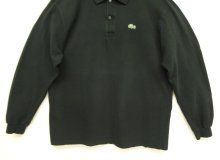 他の写真3: 90'S CHEMISE LACOSTE 長袖 ポロシャツ ブラック フランス製 (VINTAGE)