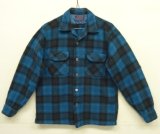 60'S PENDLETON "BOARD SHIRT" ウール オープンカラーシャツ オンブレチェック USA製 (VINTAGE)