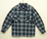 90'S PENDLETON "BOARD SHIRT" ウール オープンカラーシャツ オンブレチェック メキシコ製 (DEADSTOCK)