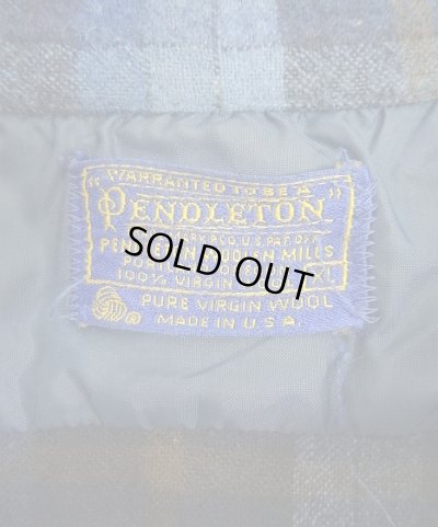 画像2: 70'S PENDLETON "BOARD SHIRT" ウール オープンカラーシャツ チェック柄 USA製 (VINTAGE)