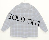 70'S PENDLETON "BOARD SHIRT" ウール オープンカラーシャツ チェック柄 USA製 (VINTAGE)