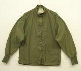 70'S アメリカ軍 US ARMY "CHEMICAL PROTECTIVE" OG107 コットンサテン 袖リブ付き ライナーシャツ (VINTAGE)