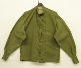 70'S アメリカ軍 US ARMY "CHEMICAL PROTECTIVE" OG107 コットンサテン 袖リブ付き ライナーシャツ (VINTAGE)