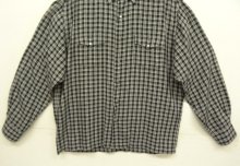 他の写真3: 90'S RALPH LAUREN "CROFTS" レーヨン 長袖 ウエスタン ボックスシャツ チェック柄 (VINTAGE)