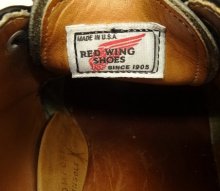 他の写真2: 80'S RED WING 101 "プリント羽タグ" レザー ポストマンシューズ ブラック USA製 (VINTAGE)