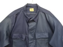 他の写真1: アメリカ軍 "VITIN GARMENT MFG CORP製" BDUジャケット ネイビー/ツートンカラー XL-R (DEADSTOCK)