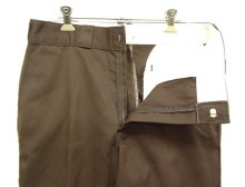 他の写真1: 80'S DICKIES 874 チビタグ ワークパンツ ブラウン W33L29 USA製 (VINTAGE)