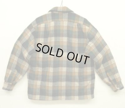 画像4: 70'S PENDLETON "BOARD SHIRT" ウール オープンカラーシャツ チェック柄 USA製 (VINTAGE)