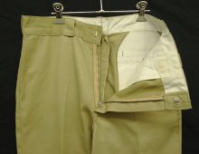 他の写真1: 70'S DICKIES 874 チビタグ ワークパンツ TALONアルミジップ ベージュ W33L32 USA製 (VINTAGE)