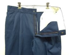 他の写真1: 80'S DICKIES チビタグ ツープリーツ ワークパンツ ネイビー W34L30 USA製 (VINTAGE)