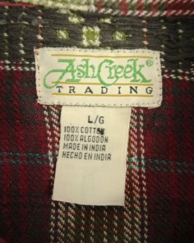 画像2: 90'S ASH CREEK TRADING ヘビーフランネル 長袖 ボックスシャツ チェック柄 (VINTAGE)