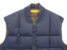 他の写真1: 90'S EDDIE BAUER 黒タグ グースダウン スクエアキルト ダウンベスト ネイビー (VINTAGE)